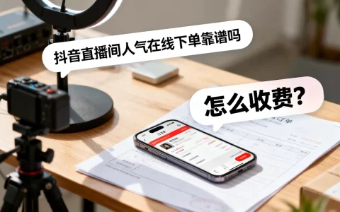 抖音直播间人气在线下单靠谱吗，怎么收费？