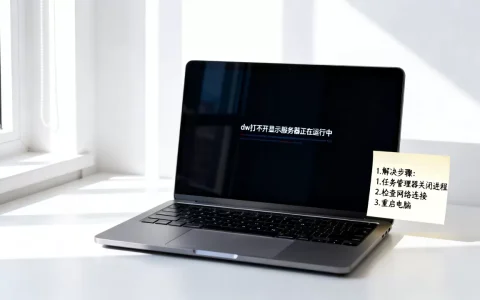 dw打不开显示服务器正在运行中是什么原因，怎么解决