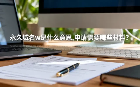 永久域名w是什么意思,申请需要哪些材料？