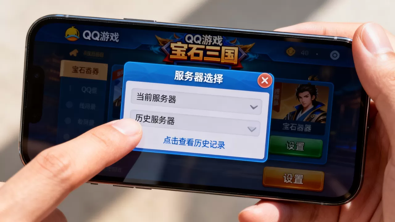 QQ游戏宝石三国怎么快速查询之前的服务器,查询入口在哪? QQ游戏宝石三国怎么快速查询之前的服务器,查询入口在哪?
