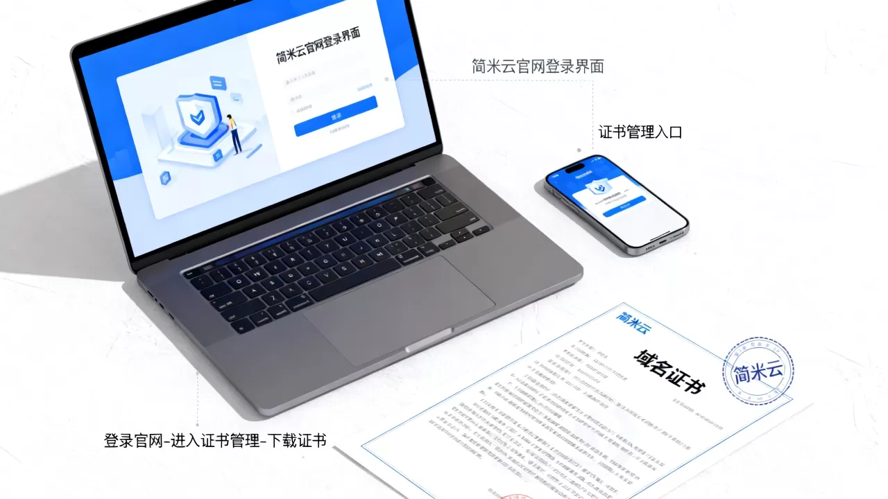 简米云域名证书在哪里获取,如何下载安装? 简米云域名证书在哪里获取,如何下载安装?
