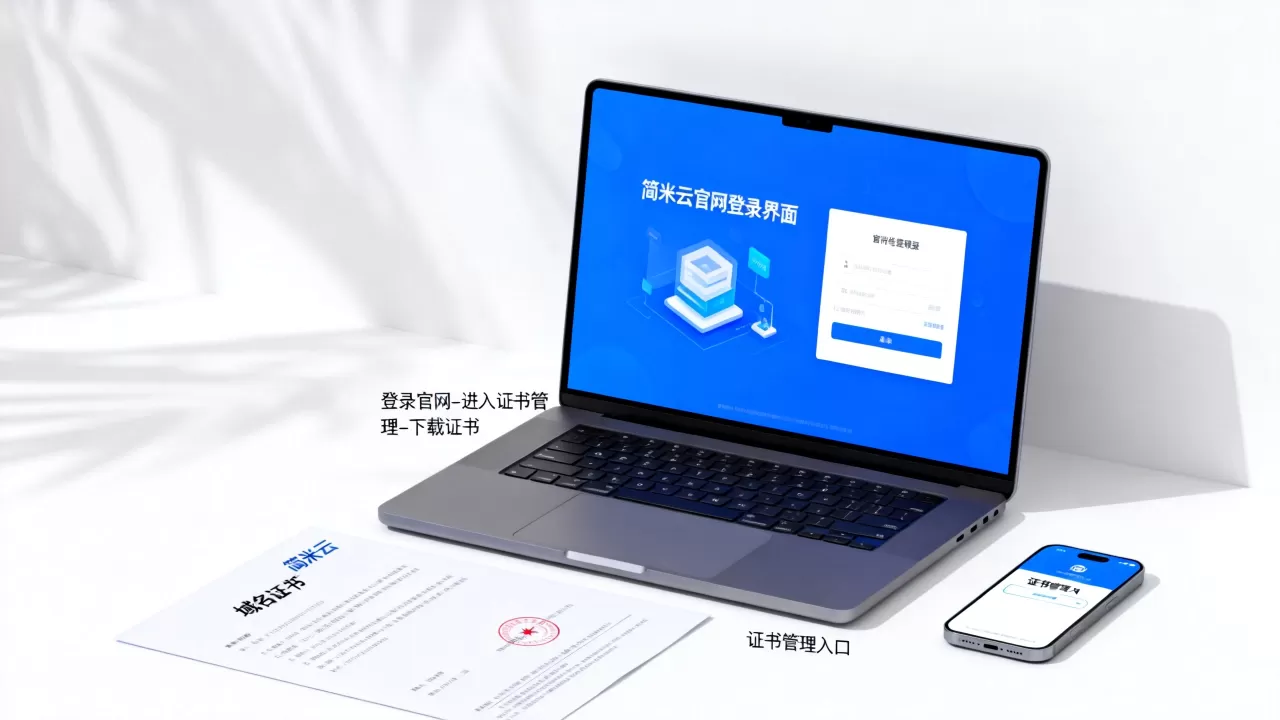 简米云域名证书在哪里获取,如何下载安装? 简米云域名证书在哪里获取,如何下载安装?