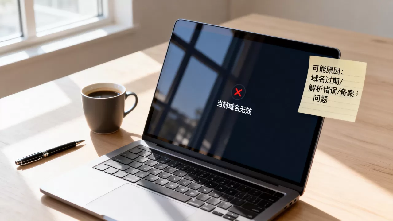 网站提示当前域名无效该怎么办,是什么原因导致的? 网站提示当前域名无效该怎么办,是什么原因导致的?