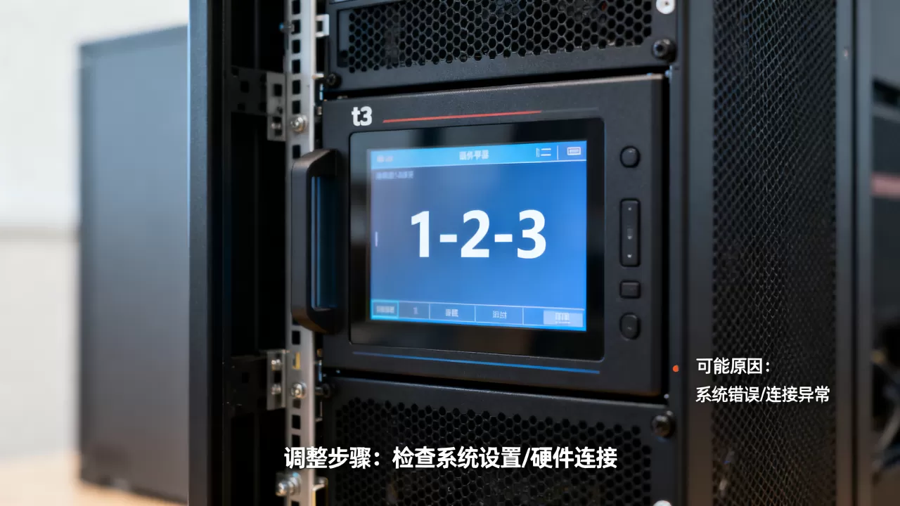t3服务器屏幕显示1-2-3怎么调?,是什么原因 t3服务器屏幕显示1-2-3怎么调?,是什么原因