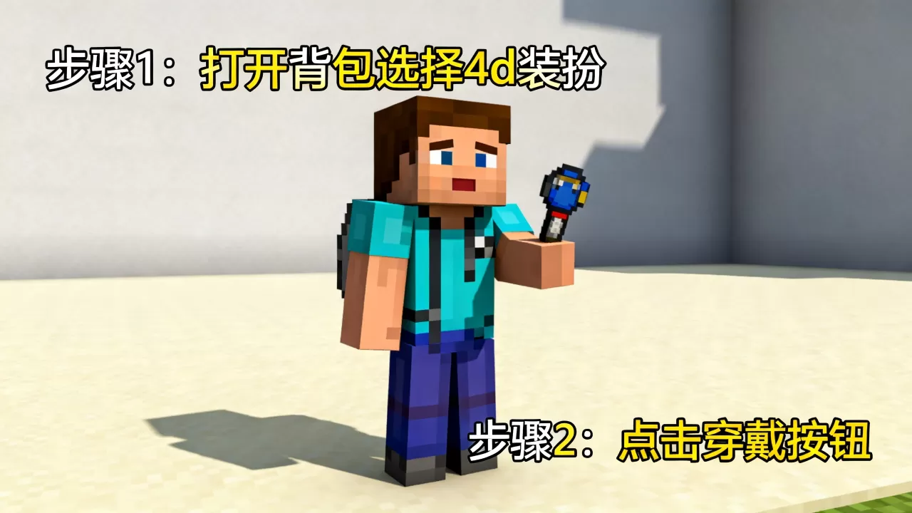 我的世界ec服务器4d装扮怎么穿戴,4d装扮穿戴方法 我的世界ec服务器4d装扮怎么穿戴,4d装扮穿戴方法