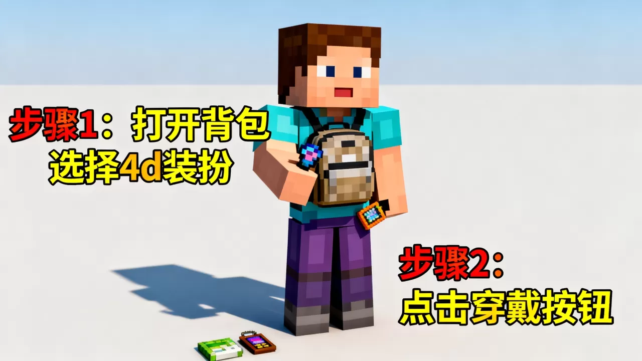 我的世界ec服务器4d装扮怎么穿戴,4d装扮穿戴方法 我的世界ec服务器4d装扮怎么穿戴,4d装扮穿戴方法