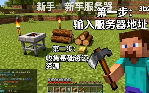 我的世界3b2t服务器怎么进，新手怎么生存？
