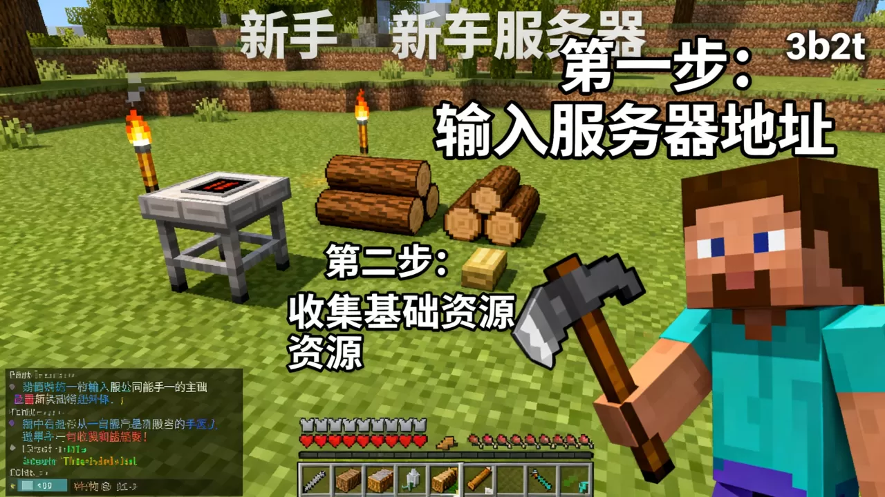 我的世界3b2t服务器怎么进,新手怎么生存? 我的世界3b2t服务器怎么进,新手怎么生存?