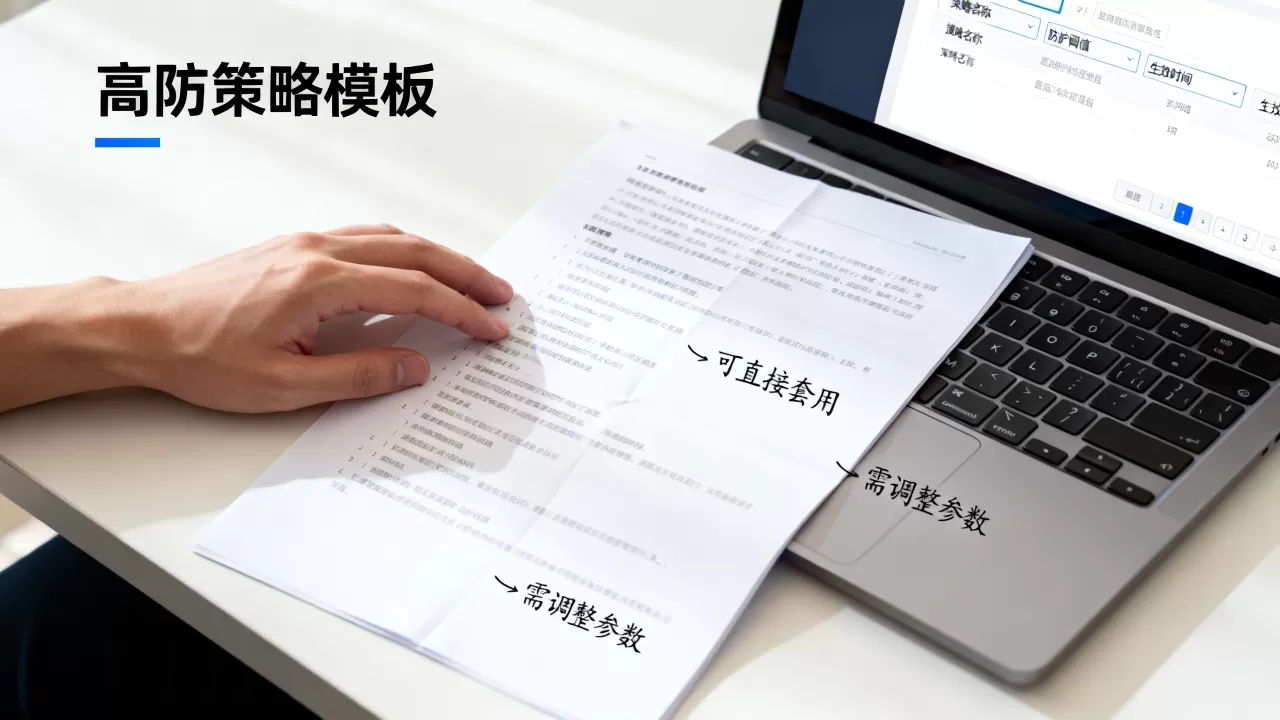 高防策略模板可不可以直接拿来套用,怎么用? 高防策略模板可不可以直接拿来套用,怎么用?