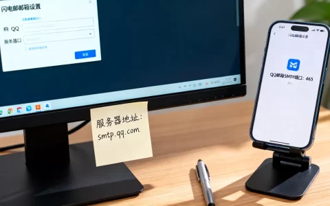 闪电邮如何设置QQ邮箱服务器端口，qq邮箱SMTP端口多少？