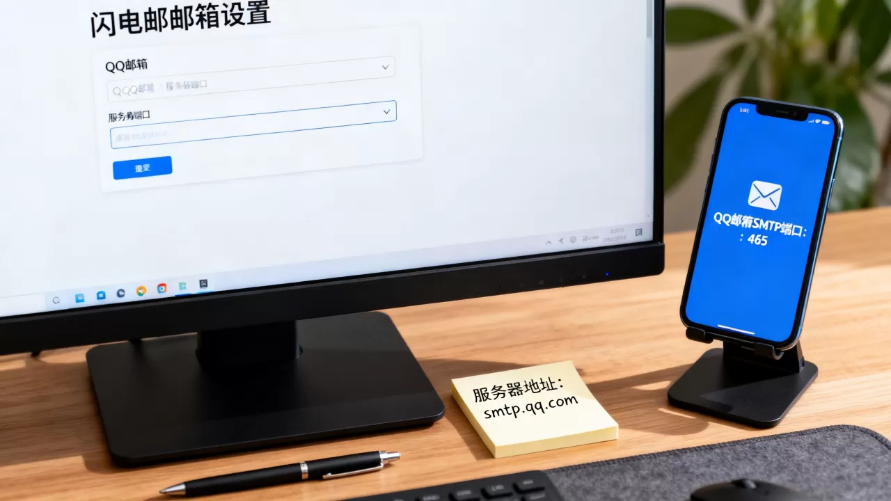 闪电邮如何设置QQ邮箱服务器端口,qq邮箱SMTP端口多少? 闪电邮如何设置QQ邮箱服务器端口,qq邮箱SMTP端口多少?