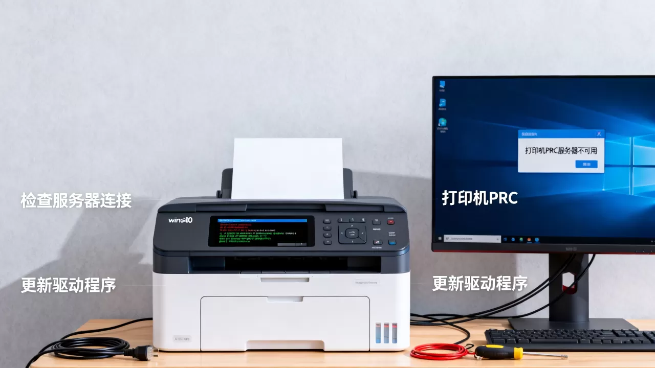 打印机PRC服务器不可用怎么办,win10打印错误代码如何修复 打印机PRC服务器不可用怎么办,win10打印错误代码如何修复