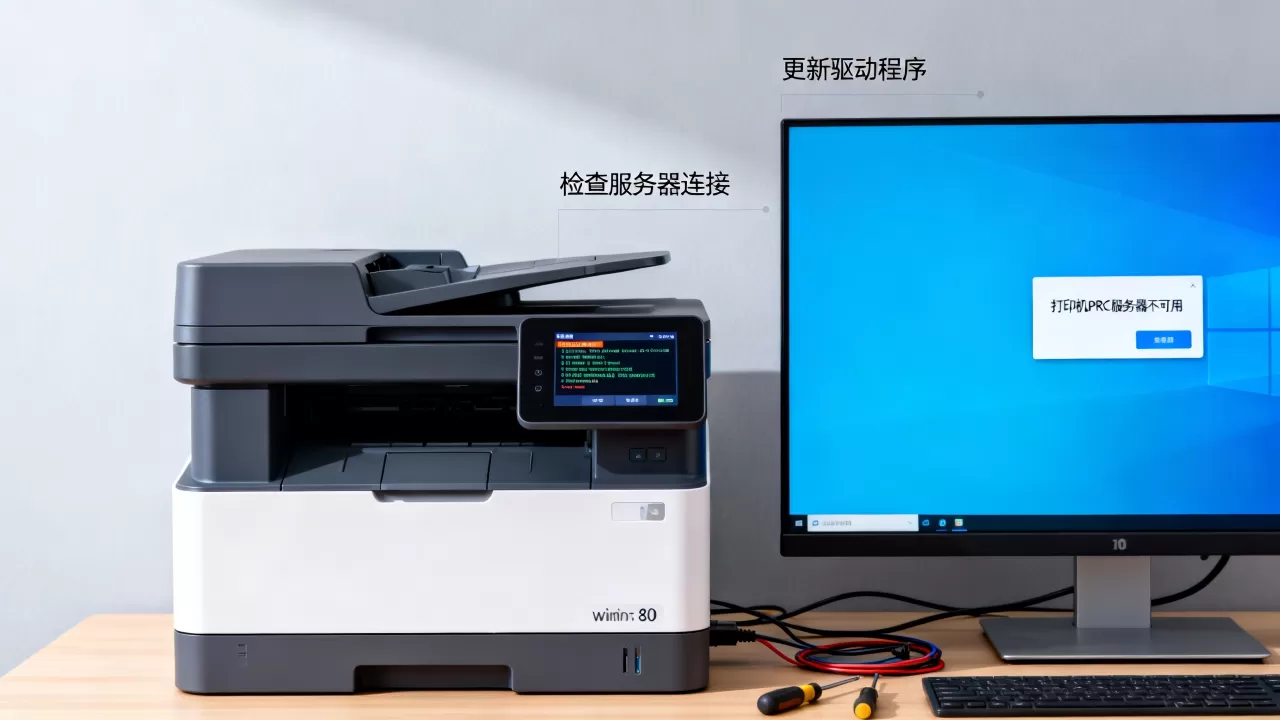 打印机PRC服务器不可用怎么办,win10打印错误代码如何修复 打印机PRC服务器不可用怎么办,win10打印错误代码如何修复