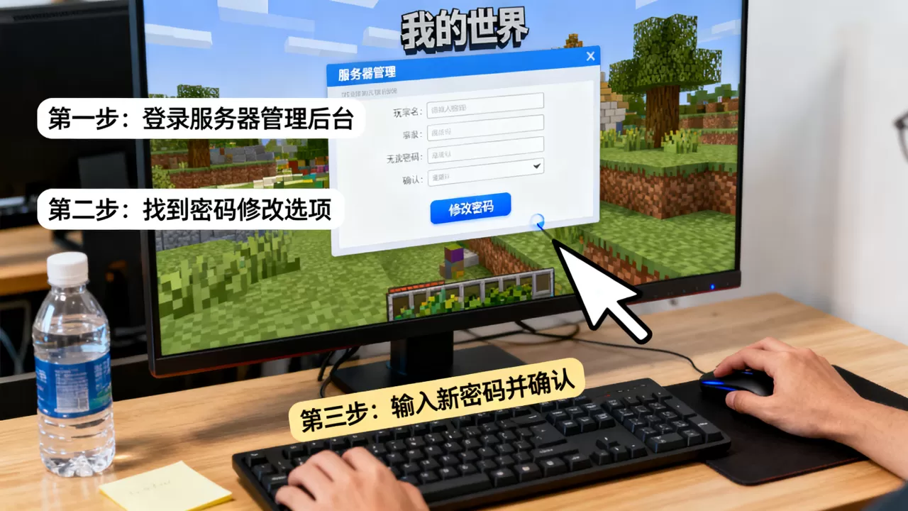 我的世界电脑版服务器ip如何改密码,ip改密码怎么操作 我的世界电脑版服务器ip如何改密码,ip改密码怎么操作
