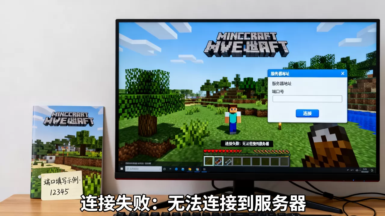 我的世界Java版服务器端口怎么填,连接失败怎么办? 我的世界Java版服务器端口怎么填,连接失败怎么办?