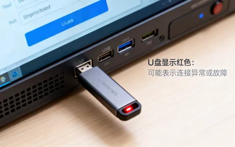 u盘在电脑管理服务器上显示红色是什么原因，有什么影响？