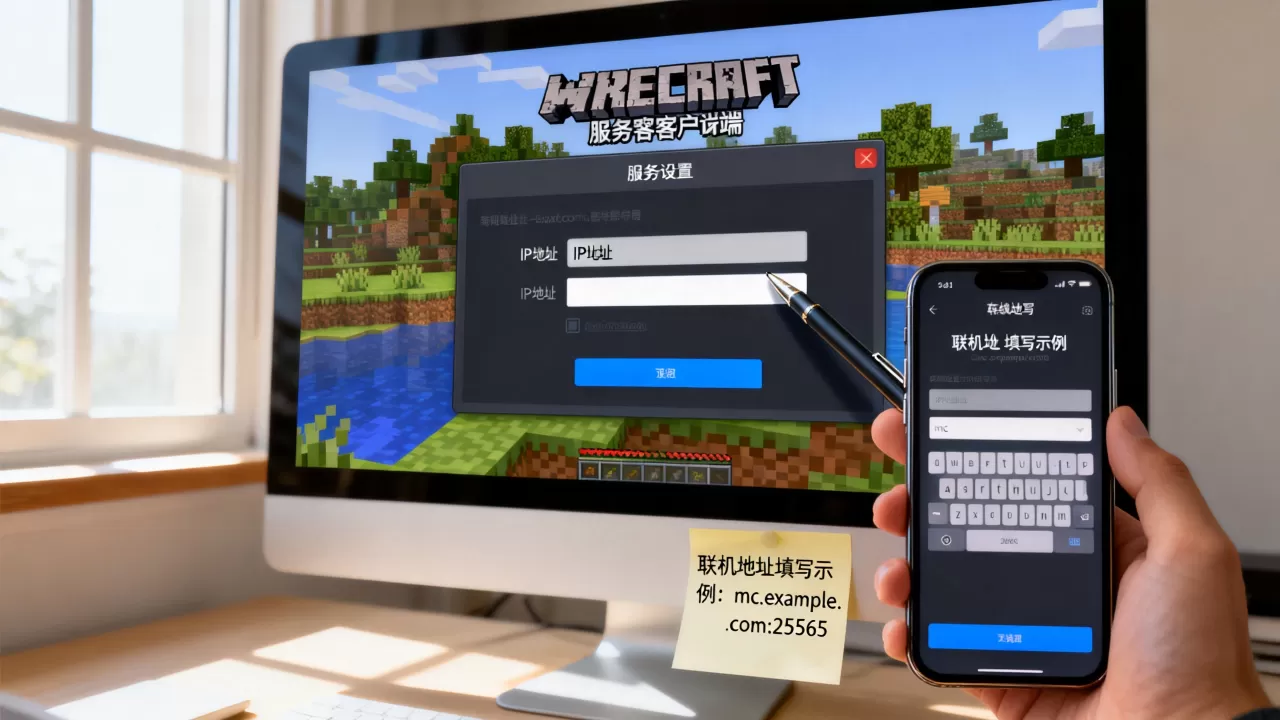 我的世界服务器客户端IP如何修改?,我的世界联机地址怎么填? 我的世界服务器客户端IP如何修改?,我的世界联机地址怎么填?