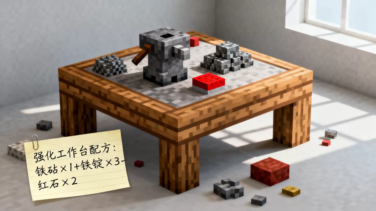 我的世界云梦服务器强化工作台怎么制作?,配方是什么 我的世界云梦服务器强化工作台怎么制作?,配方是什么