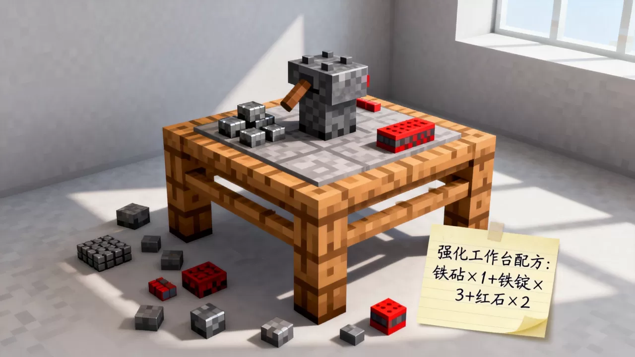 我的世界云梦服务器强化工作台怎么制作?,配方是什么 我的世界云梦服务器强化工作台怎么制作?,配方是什么