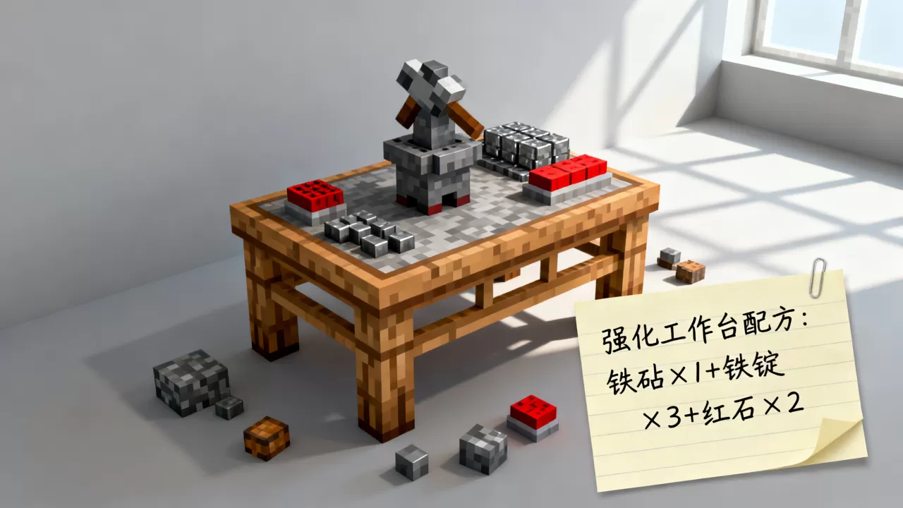 我的世界云梦服务器强化工作台怎么制作?,配方是什么 我的世界云梦服务器强化工作台怎么制作?,配方是什么