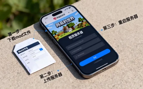 手机版网易我的世界租赁服务器如何加mod？，怎么做