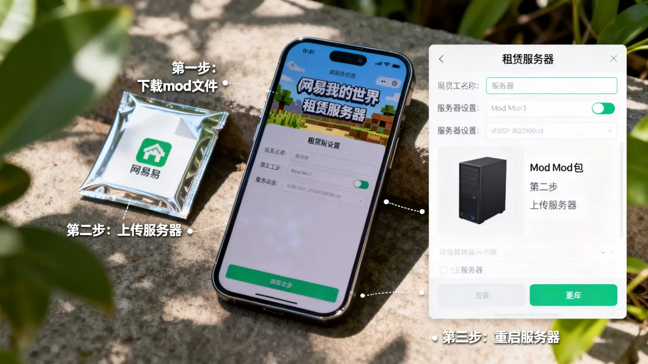 手机版网易我的世界租赁服务器如何加mod?,怎么做 手机版网易我的世界租赁服务器如何加mod?,怎么做