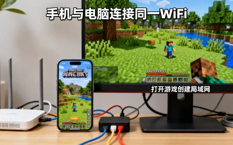 我的世界局域网联机服务器怎么弄，手机电脑能一起玩吗