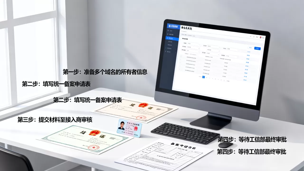 多个域名一起备案的具体步骤是什么,需要准备哪些材料 多个域名一起备案的具体步骤是什么,需要准备哪些材料
