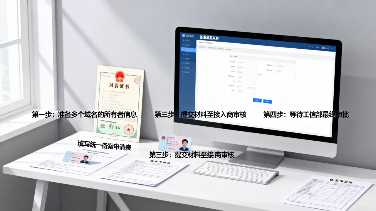 多个域名一起备案的具体步骤是什么,需要准备哪些材料 多个域名一起备案的具体步骤是什么,需要准备哪些材料