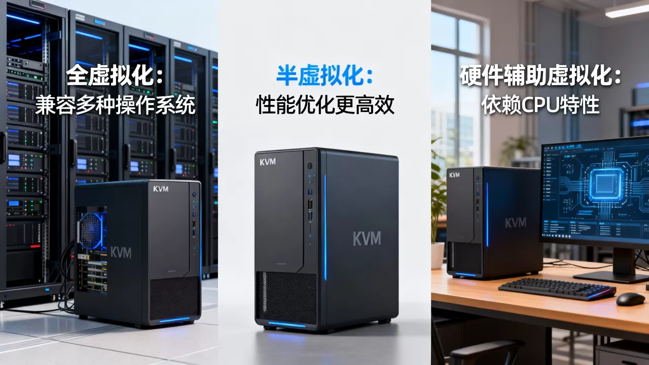 KVM虚拟机有哪几类,不同场景怎么选择? KVM虚拟机有哪几类,不同场景怎么选择?