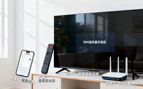 电视dns服务器没有响应怎么办，电视dns设置错误怎么解决？