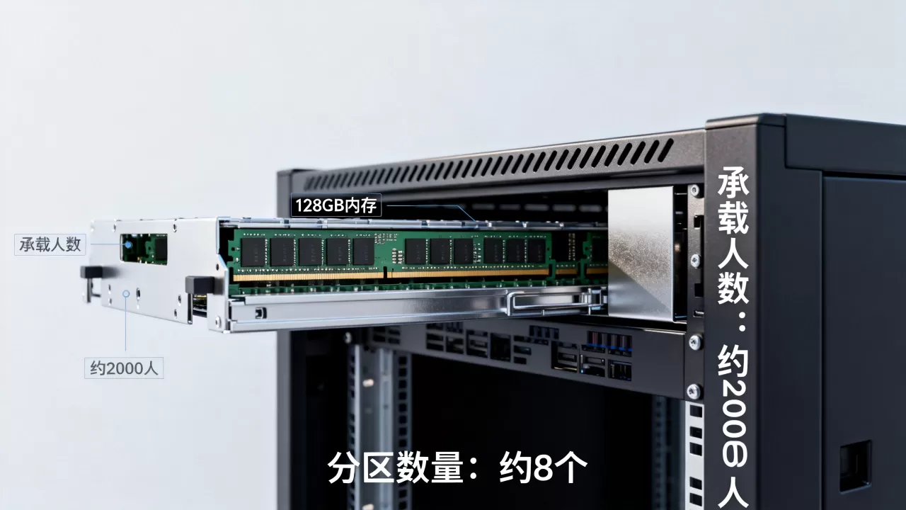 128g内存服务器能承载多少人,128g内存能开几个区? 128g内存服务器能承载多少人,128g内存能开几个区?