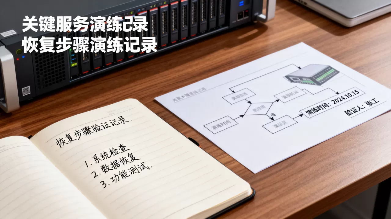 如何为关键服务建立演练记录确保恢复可复现?,恢复步骤怎么验证? 如何为关键服务建立演练记录确保恢复可复现?,恢复步骤怎么验证?