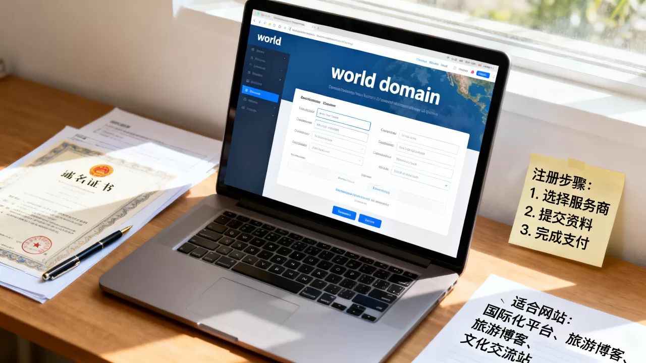 world域名后缀如何注册?,适合做什么网站? world域名后缀如何注册?,适合做什么网站?