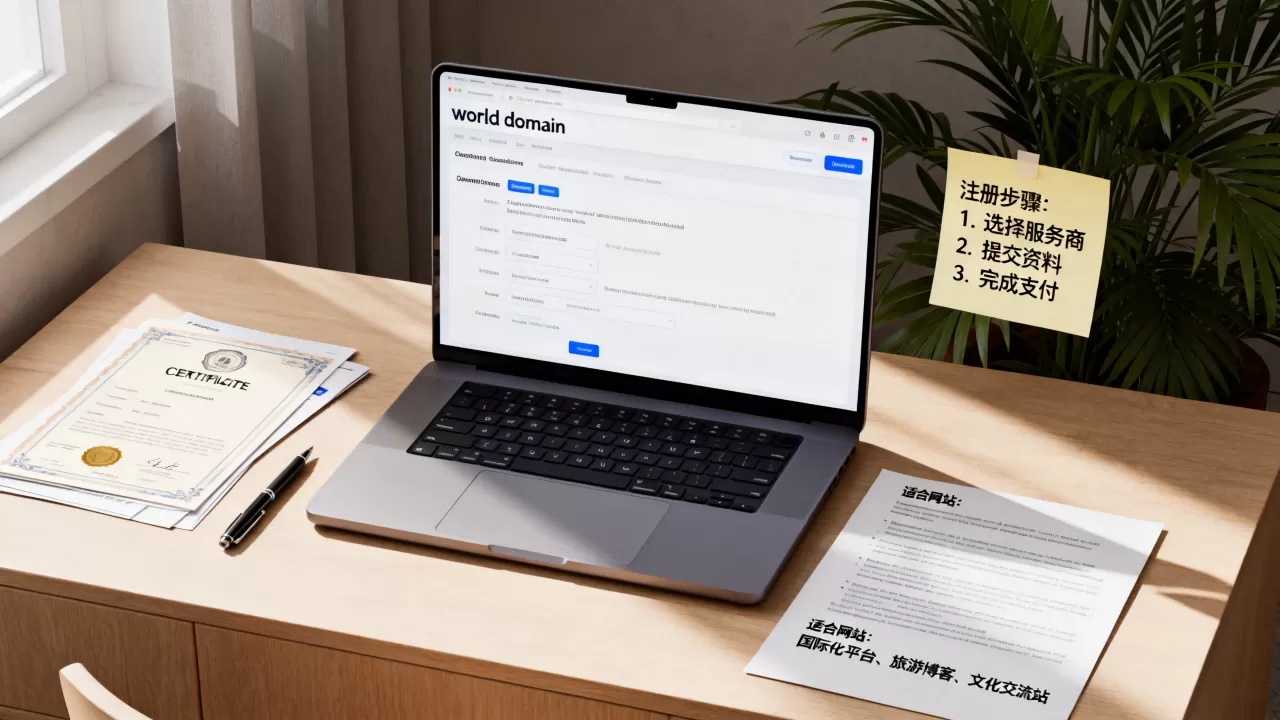 world域名后缀如何注册?,适合做什么网站? world域名后缀如何注册?,适合做什么网站?