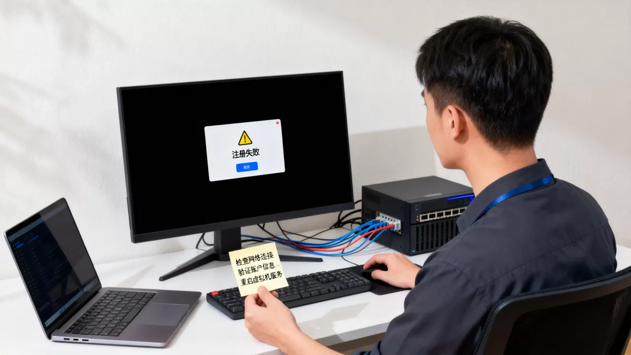虚拟机注册失败怎么解决,注册失败原因有哪些? 虚拟机注册失败怎么解决,注册失败原因有哪些?