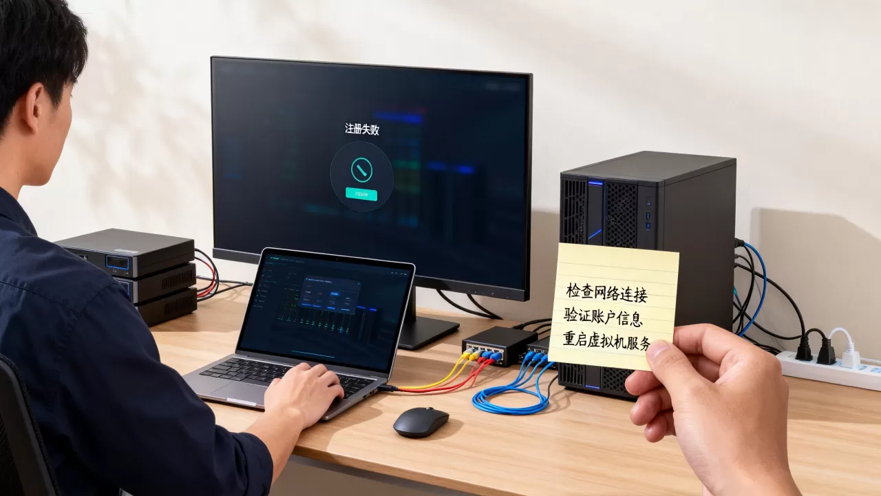虚拟机注册失败怎么解决,注册失败原因有哪些? 虚拟机注册失败怎么解决,注册失败原因有哪些?
