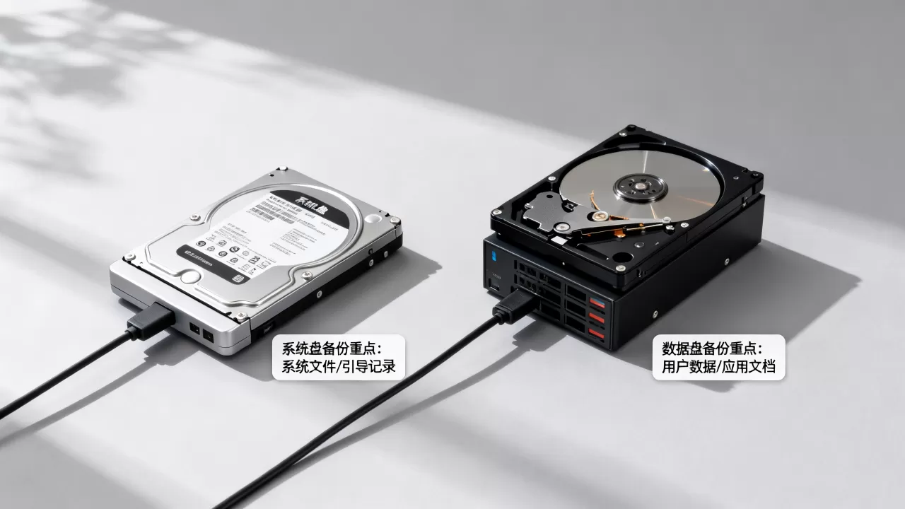 系统盘与数据盘备份保护重点有何不同,备份系统盘还是数据盘 系统盘与数据盘备份保护重点有何不同,备份系统盘还是数据盘