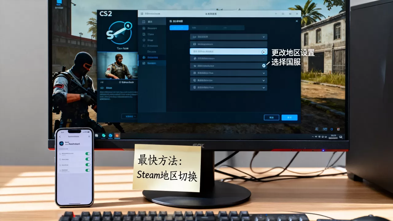 Cs2国服怎么改国区服务器,怎么做最快? Cs2国服怎么改国区服务器,怎么做最快?