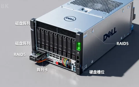 戴尔服务器R710如何做磁盘阵列，raid5怎么设置？