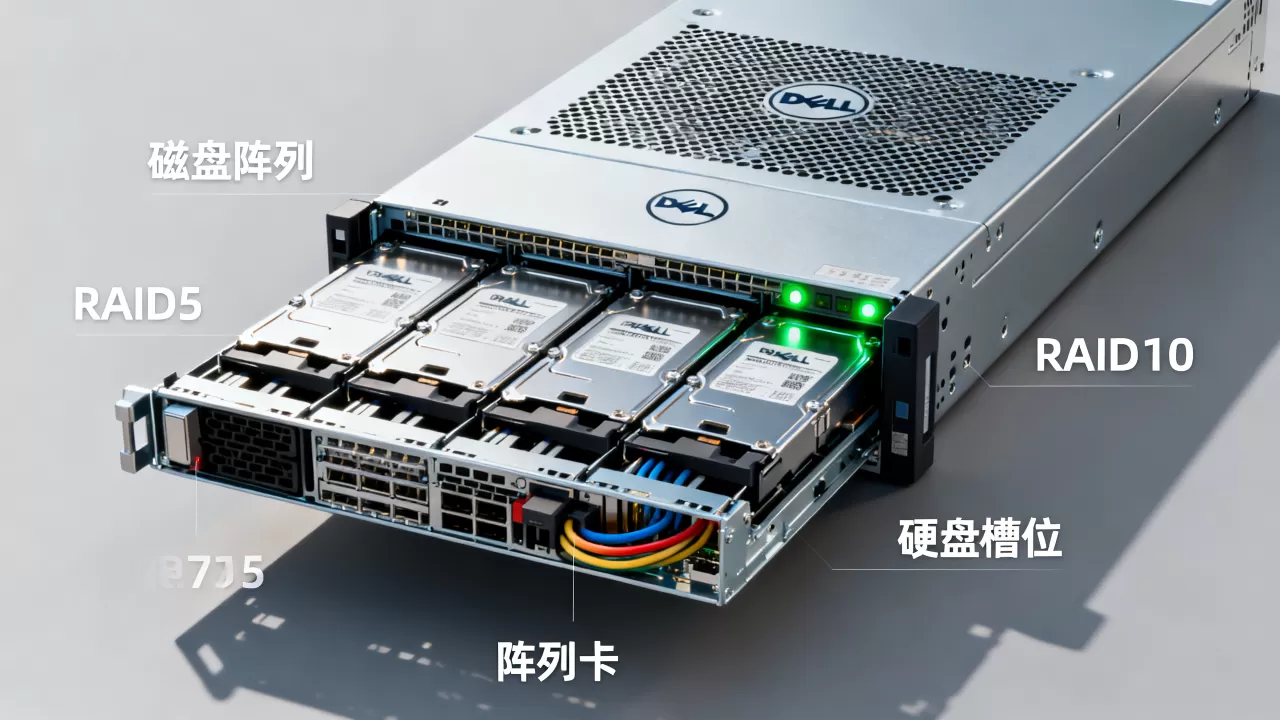 戴尔服务器R710如何做磁盘阵列,raid5怎么设置? 戴尔服务器R710如何做磁盘阵列,raid5怎么设置?
