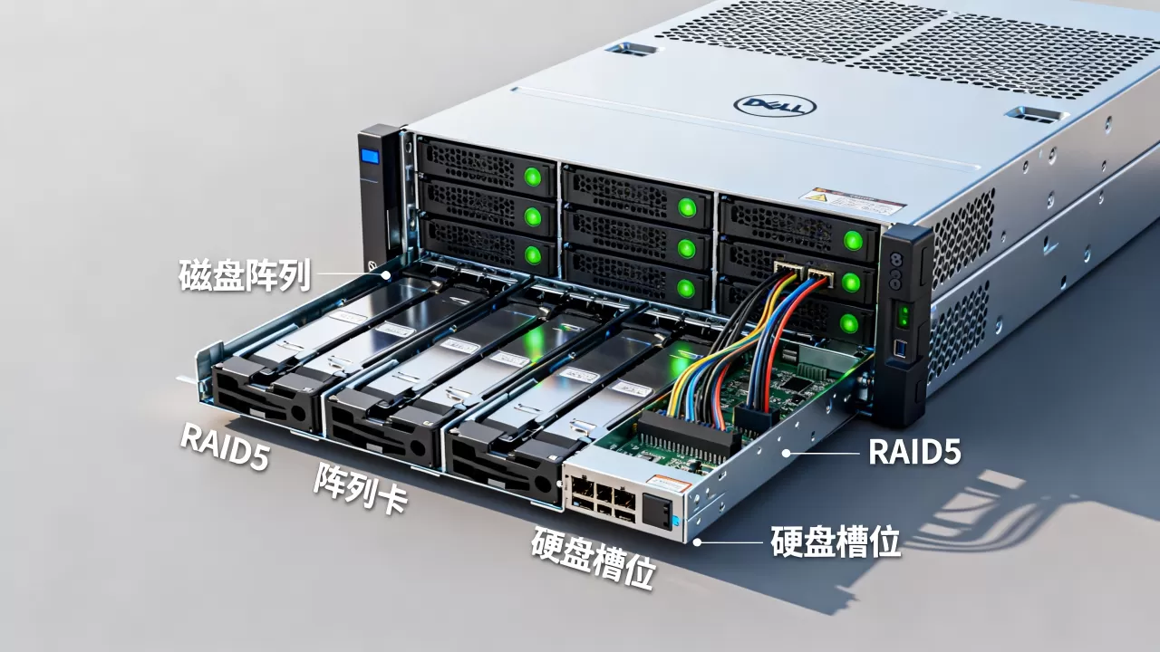戴尔服务器R710如何做磁盘阵列,raid5怎么设置? 戴尔服务器R710如何做磁盘阵列,raid5怎么设置?