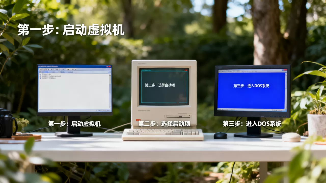 虚拟机怎么进入DOS系统,详细操作步骤有哪些? 虚拟机怎么进入DOS系统,详细操作步骤有哪些?