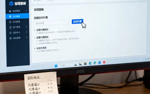 宝塔面板如何可视化创建反向代理，反向代理怎么设置？