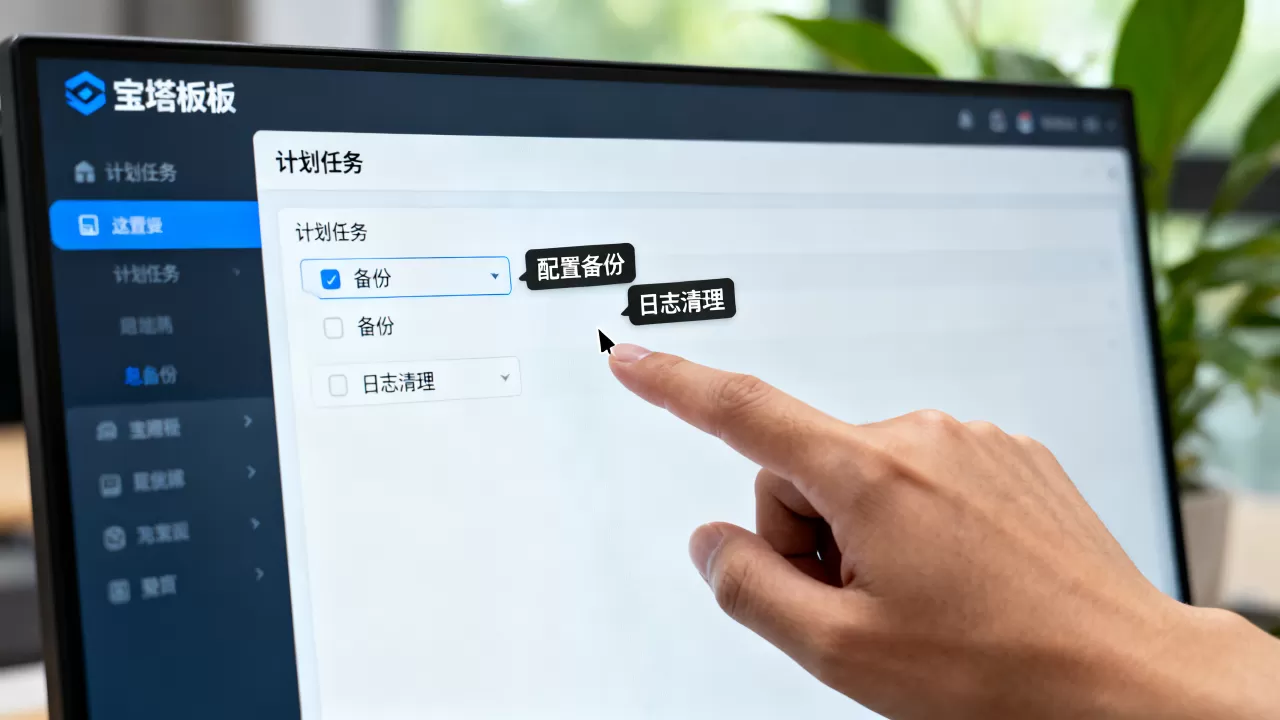宝塔面板计划任务怎么配置备份与日志清理?,具体步骤是什么 宝塔面板计划任务怎么配置备份与日志清理?,具体步骤是什么