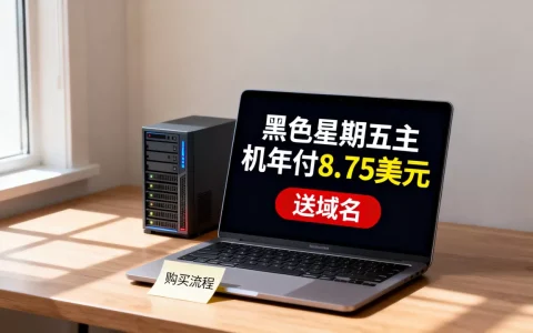 黑色星期5主机年付8.75美元送域名靠谱吗，怎么买？