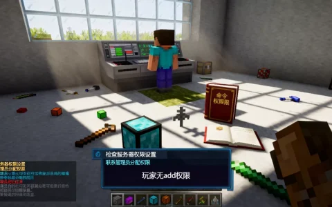 我的世界服务器玩家没有add权限怎么回事，怎么解决？