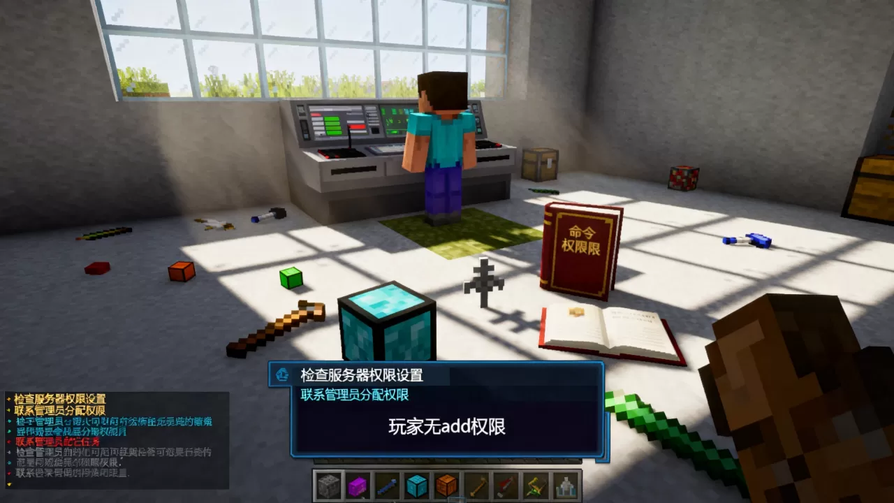 我的世界服务器玩家没有add权限怎么回事,怎么解决? 我的世界服务器玩家没有add权限怎么回事,怎么解决?