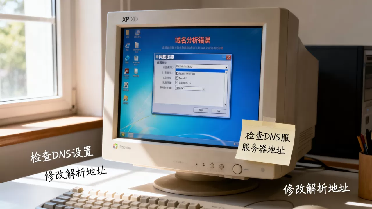 xp系统域名分析错误怎么办,如何修复DNS解析地址? xp系统域名分析错误怎么办,如何修复DNS解析地址?
