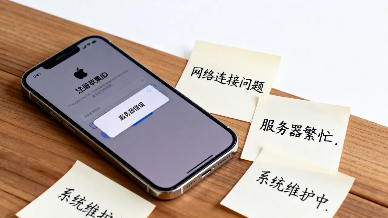 注册苹果ID提示服务器错误是怎么回事,苹果id服务器错误原因 注册苹果ID提示服务器错误是怎么回事,苹果id服务器错误原因